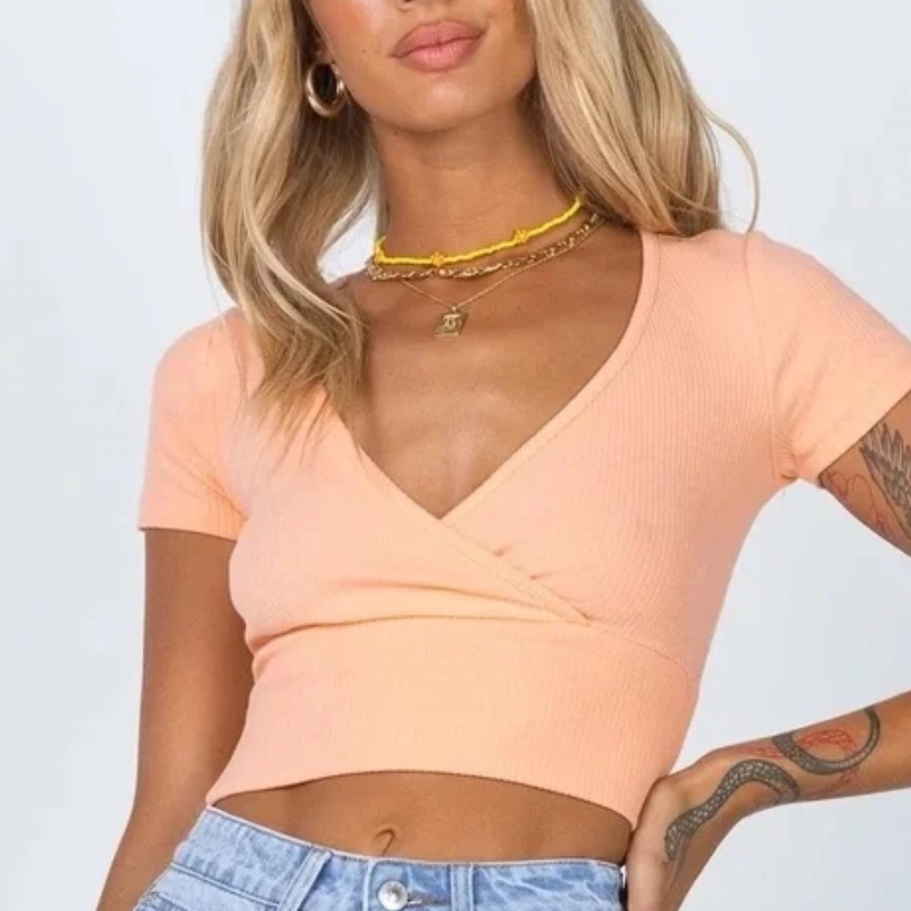 Hillary top orange
